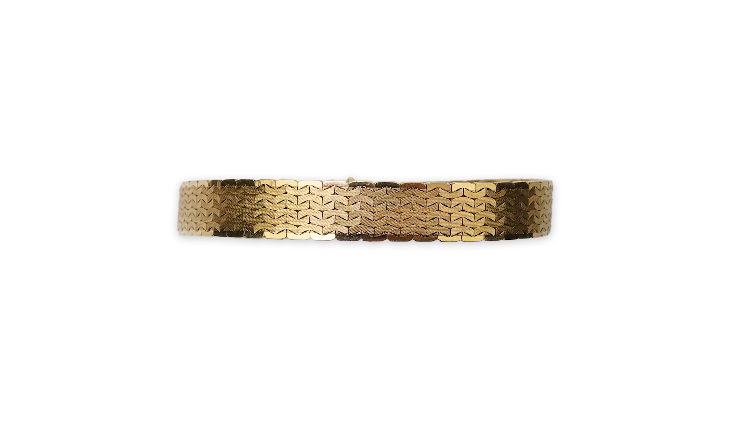 A gold bracelet